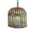 Vintage Indian iron cage basket thoughtfully repurposed into a one-of-a-kind pendant light, celebrating the raw beauty of...