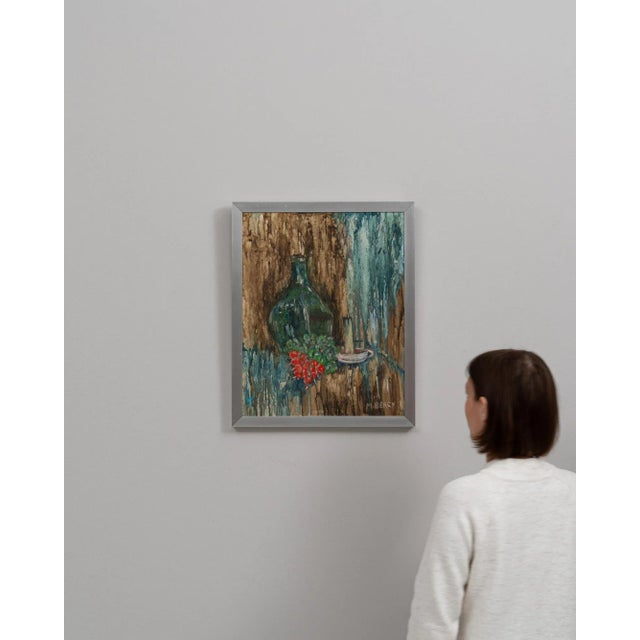 20th Century French Artwork With Metal Frame For Sale In Greensboro - Image 6 of 11