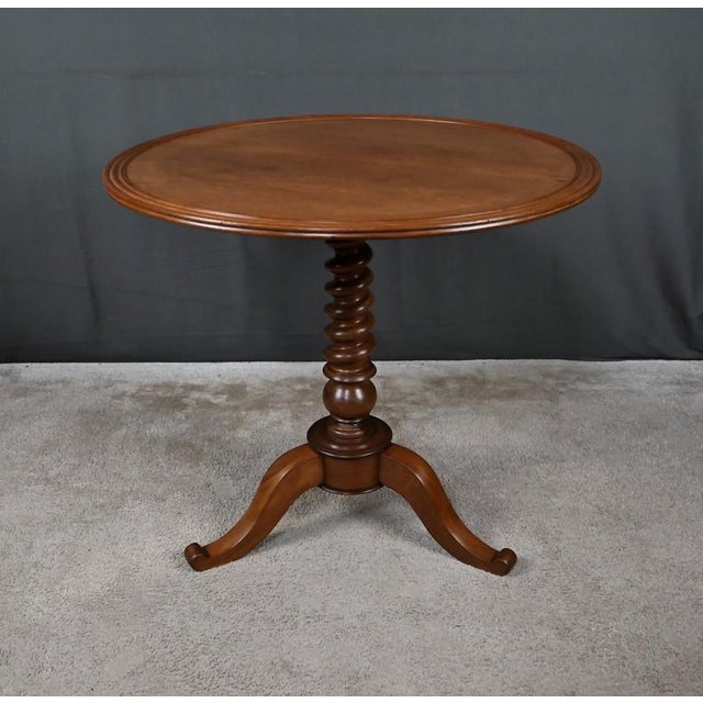 Mid-19th Century Louis Philippe Mahogany Tilting Table For Sale - Image 9 of 17