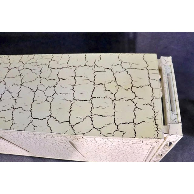 Mid 20th Century Mid 20th Century Crackle Lacquer Cabinet For Sale - Image 5 of 11