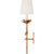 Clementine 22" Tail Sconce in Antique Gold Leaf with Linen Shade Designer: Julie Neill Finish: Antique Gold Leaf Height:...