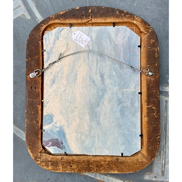 Original Folk Art Watercolor Painting by Antonio Romano Girl With Apple For Sale In Philadelphia - Image 6 of 7