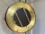Metal 1970s Italian Modernist Brass Ball Round Mirror For Sale - Image 7 of 8