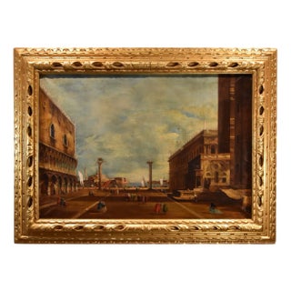Vittore Zanetti Zilla, San Marco Venice Landscape, 1900, Oil on Canvas, Framed For Sale
