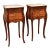 1920s Pair of French Louis XV Style Rosewood Side Tables Nightstands For Sale