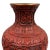 Mid-20th Century Chinese Hand Carved Cinnabar Vase For Sale In Los Angeles - Image 6 of 8
