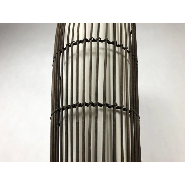 Brown Quent Bamboo Floor Lamp, 1990s For Sale - Image 8 of 10