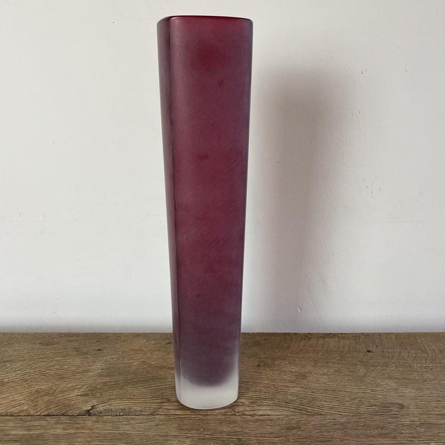 Glass Vase in Satin-Finish Murano Glass by Nason & Moretti, 1990s For Sale - Image 7 of 7