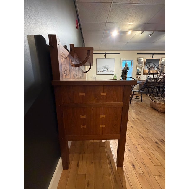 Custom Made Arts and Crafts Sideboard For Sale In Boston - Image 6 of 12