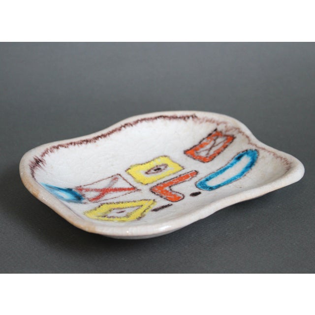 Vintage Italian Decorative Ceramic Dish by Guido Gambone, 1950s For Sale - Image 16 of 17
