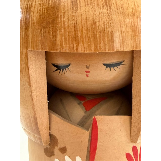 Vintage Japanese Sosaku Creative Kokeshi Doll For Sale - Image 11 of 16
