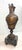 Victorian Antique Ornate Bronze Patinated Marble Victorian Ewer Mantle Garniture Vase For Sale - Image 3 of 15