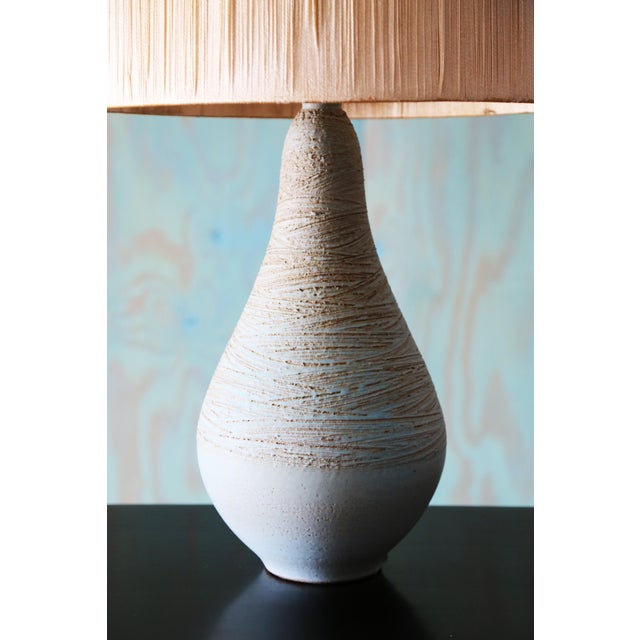 Mid-Century Modern 1960s Lee Rosen for Design Technics (Attr.) Aqua Green Blue Lamp String Shade For Sale - Image 3 of 8