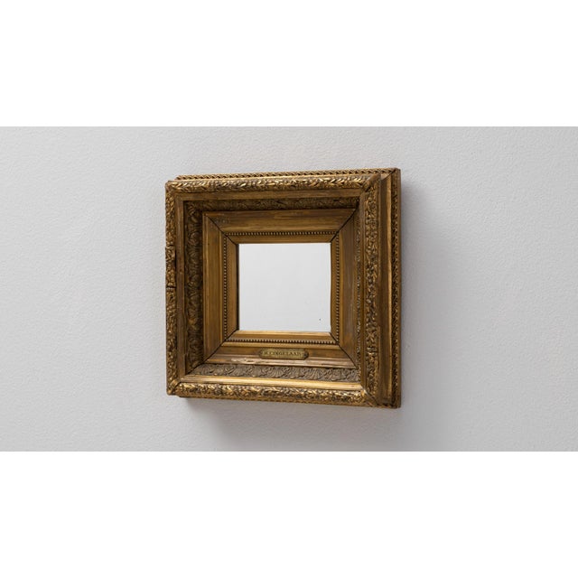 19th Century French Gilded Wooden Mirror For Sale In Greensboro - Image 6 of 9