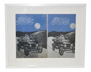 Vintage Framed Ford Advertising Mirrors
