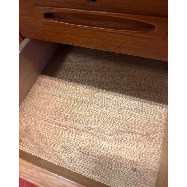 Large Vintage Teak Desk, 1960s For Sale - Image 6 of 11
