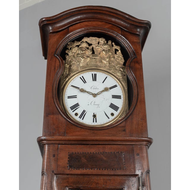 Brown 19th Century French Tall Case Clock or Horloge De Parquet For Sale - Image 8 of 12