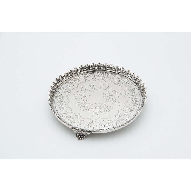 Circular Silver Ticket Box Saver For Sale - Image 4 of 4