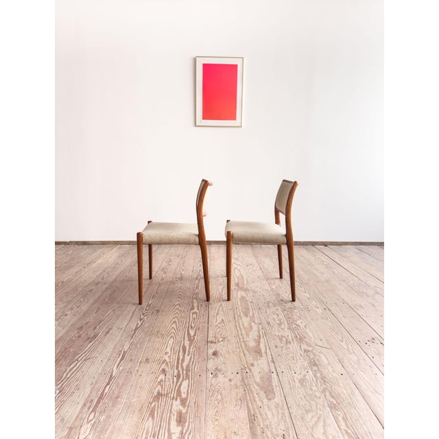 Dimensions: approx. 50 × 51 × 77 × 44 cm (width × depth × height × seat height) authentic dining chairs designed by niels...