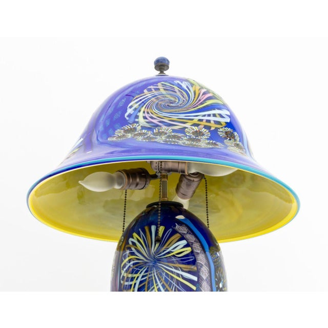 Michael Angelo Menconi Art Glass Table Lamp, 2006 For Sale - Image 11 of 12