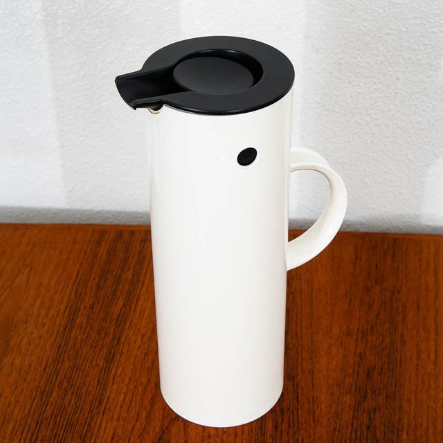 Stelton Mid 20th Century Danish Modern Stelton Coffee Jug Set Em77 White Plastic Erik Magnussen - Set of 3 For Sale - Image 4 of 12