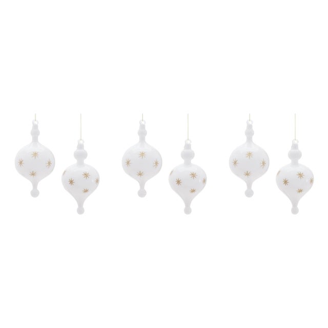 2020s Glass Ornament Set of 6 For Sale - Image 5 of 5