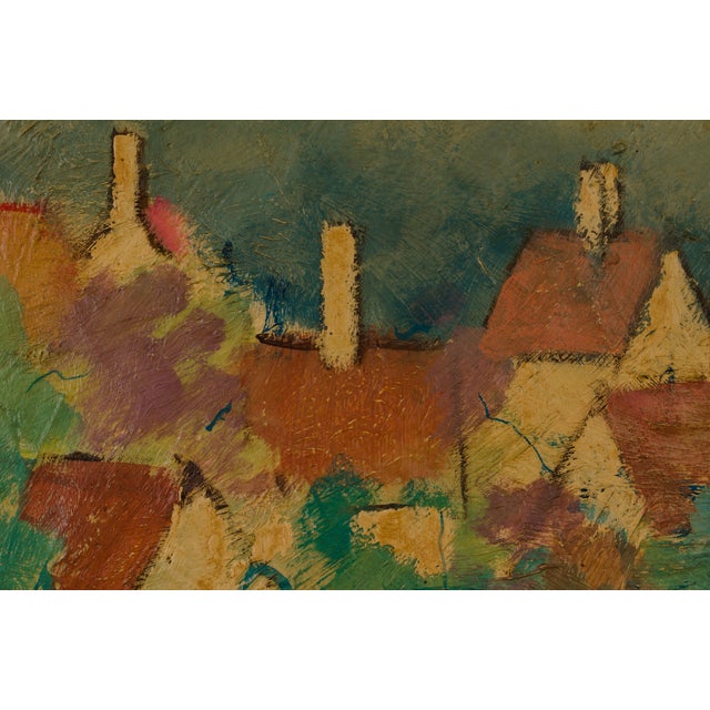 Poul K. Jørgensen, Gudhjem, Bornholm Townscape, 1990s, Oil on Board For Sale - Image 6 of 12