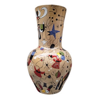 Miró Vase in Glazed Ceramic by Renata, Spain, 1993 For Sale