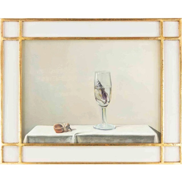Early 21st Century Zhang Wei Guang, Glass and Shells, Oil on Canvas, 2010s For Sale - Image 5 of 5