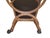 Pair of Vintage Regency Style Upholstered Wood Armchairs on Casters For Sale - Image 9 of 11