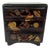 Antique 1895 Meiji Period Japanese Miniature Black Lacquer Tansu Chest Jewelry Box For Sale