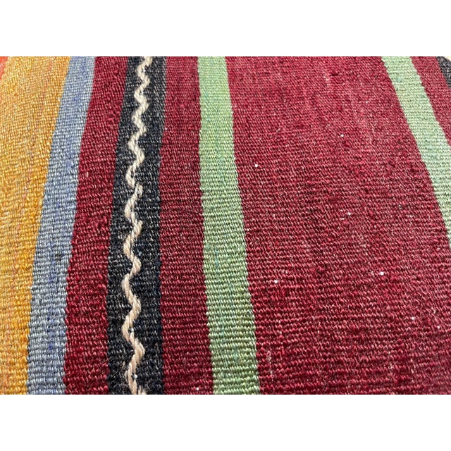 Vintage Turkish Kilim Cushion Cover For Sale - Image 4 of 11