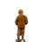 Brown 18th Century Neapolitan Crèche Figure, Terracotta & Wood Man With Red Beret For Sale - Image 8 of 10