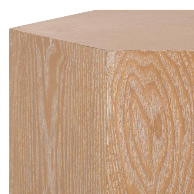 Spritely Home Barahan End Table in Bleached White For Sale - Image 4 of 7