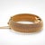 Mid 20th Century Vintage Solid 14k Yellow Gold Woven Wide Secret Watch Bracelet For Sale - Image 5 of 7