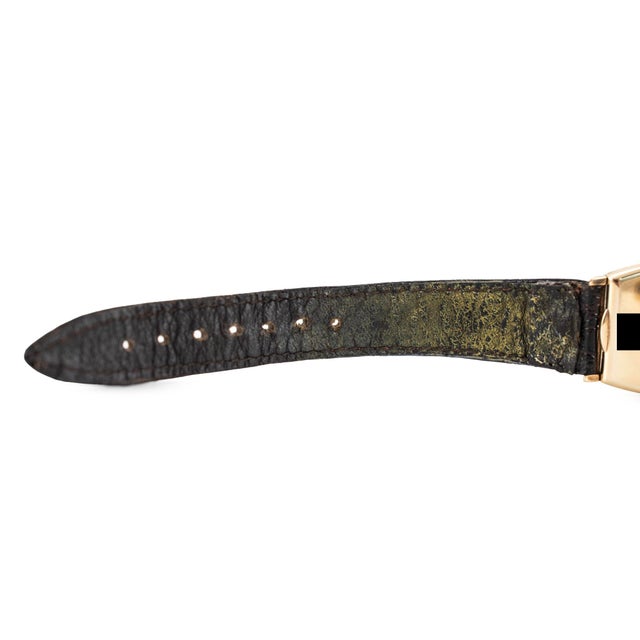 Antique Art-Deco Rolex 26mmx38mm Tonneau Sub Seconds Arabic 9k Gold Manual Watch For Sale - Image 9 of 12