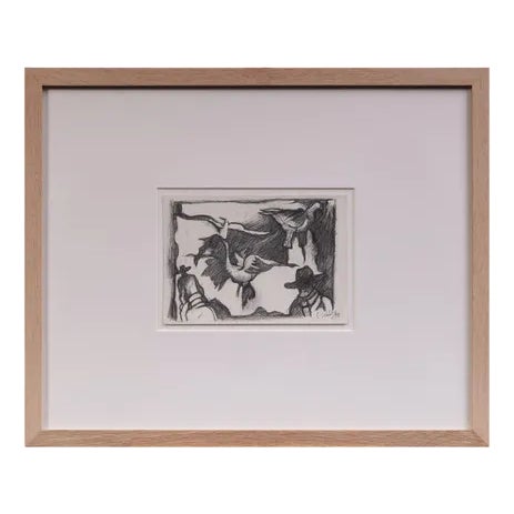 Gerhard Uhlig, Untitled, 1990, Graphite, Framed For Sale