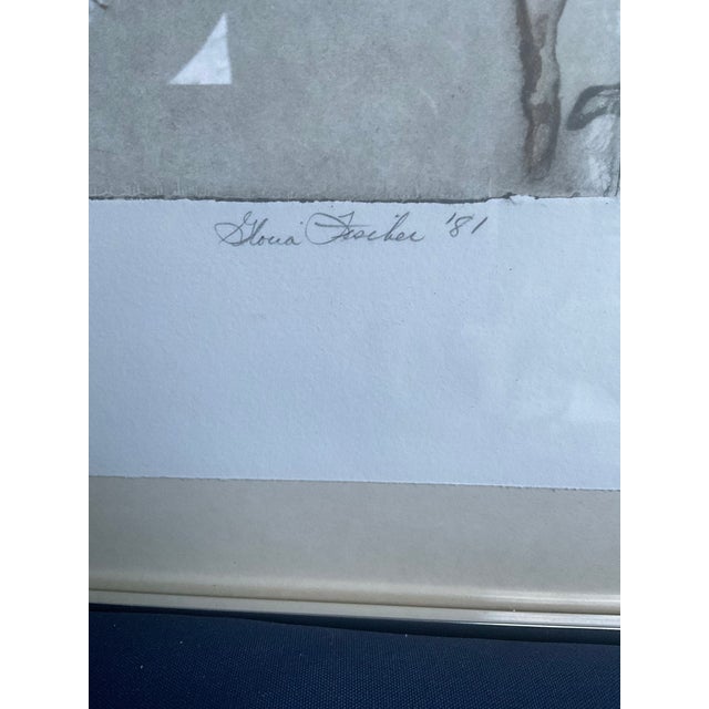 Vintage Original Mixed Media Art by Gloria Fischer For Sale - Image 4 of 8