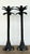 Elevate your interior with this striking pair of monumental palm tree candlesticks, embodying the peak of Hollywood...