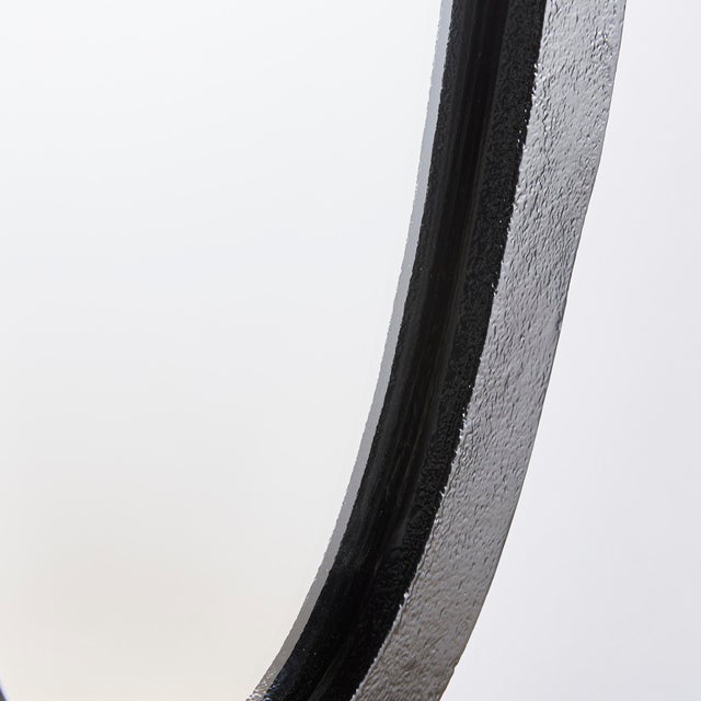 Modern Lamelle Oval Mirror For Sale - Image 3 of 4