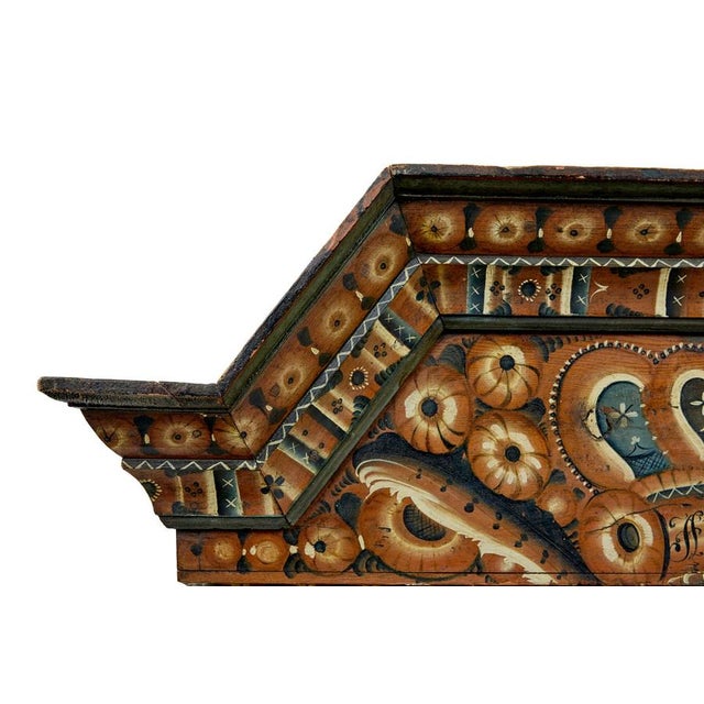 Swedish Hand-Painted Cupboard, 1804 For Sale - Image 6 of 10