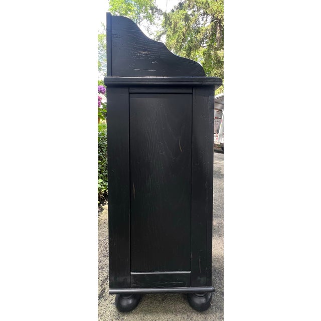 Wood Broyhill Attic Heirlooms Dining Chest in Black For Sale - Image 7 of 10