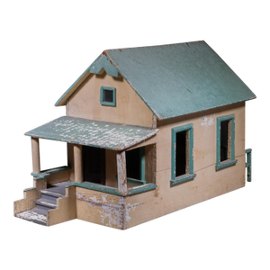 Folk Art Wooden Farmhouse Model c.1930-1950