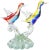 Traditional Vintage Large Barbini Murano Sommerso Italian Art Glass Birds Centerpiece For Sale - Image 3 of 10
