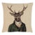 Stanley Stag Regular Cushion With Feather Filler - 46x46cm (18"x18") For Sale