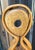 Purple Vintage Mid Century Modern Abstract Hand Carved Wood Sculpture Two Figures Embracing 24” For Sale - Image 8 of 12