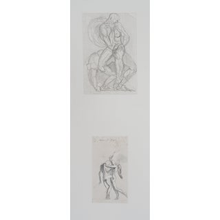 Auguste Rodin, Ombres et Lutte de Jacob avec l'ange, Etching For Sale