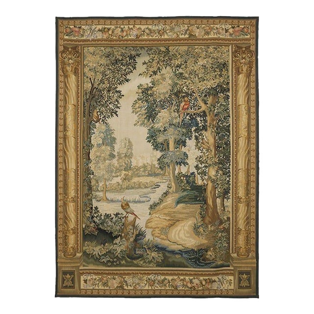 Renaissance Verdure Tapestry - 244 X 182 Cm (8'0" X 6'0") - Requires Rod Size 5 For Sale