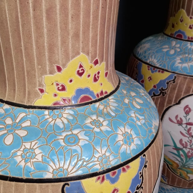 Vintage Vietnamese Bien Hoa Vases, 1950s, Set of 3 For Sale - Image 11 of 16