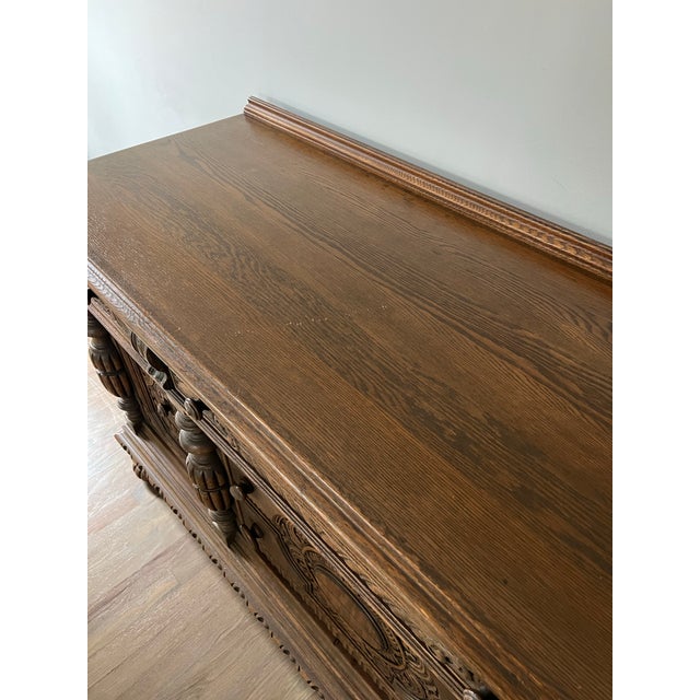 Antique 19th Century French Renaissance Sideboard, Buffet, Credenza, Changing Table, Dresser For Sale - Image 10 of 12